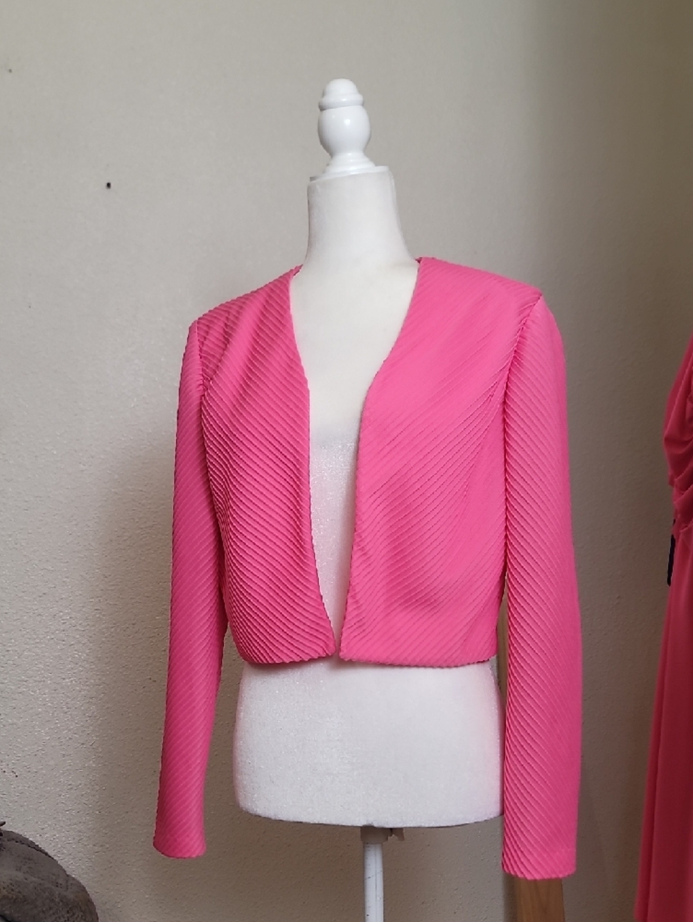 Vince Bright Pink Dress with Matching Jacket - Picture 6 of 6